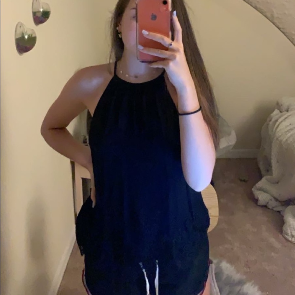 tank top with laced bottom